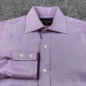 🇬🇧 Garrick Anderson London Dress Shirt Mens 15.5/39 Lavender